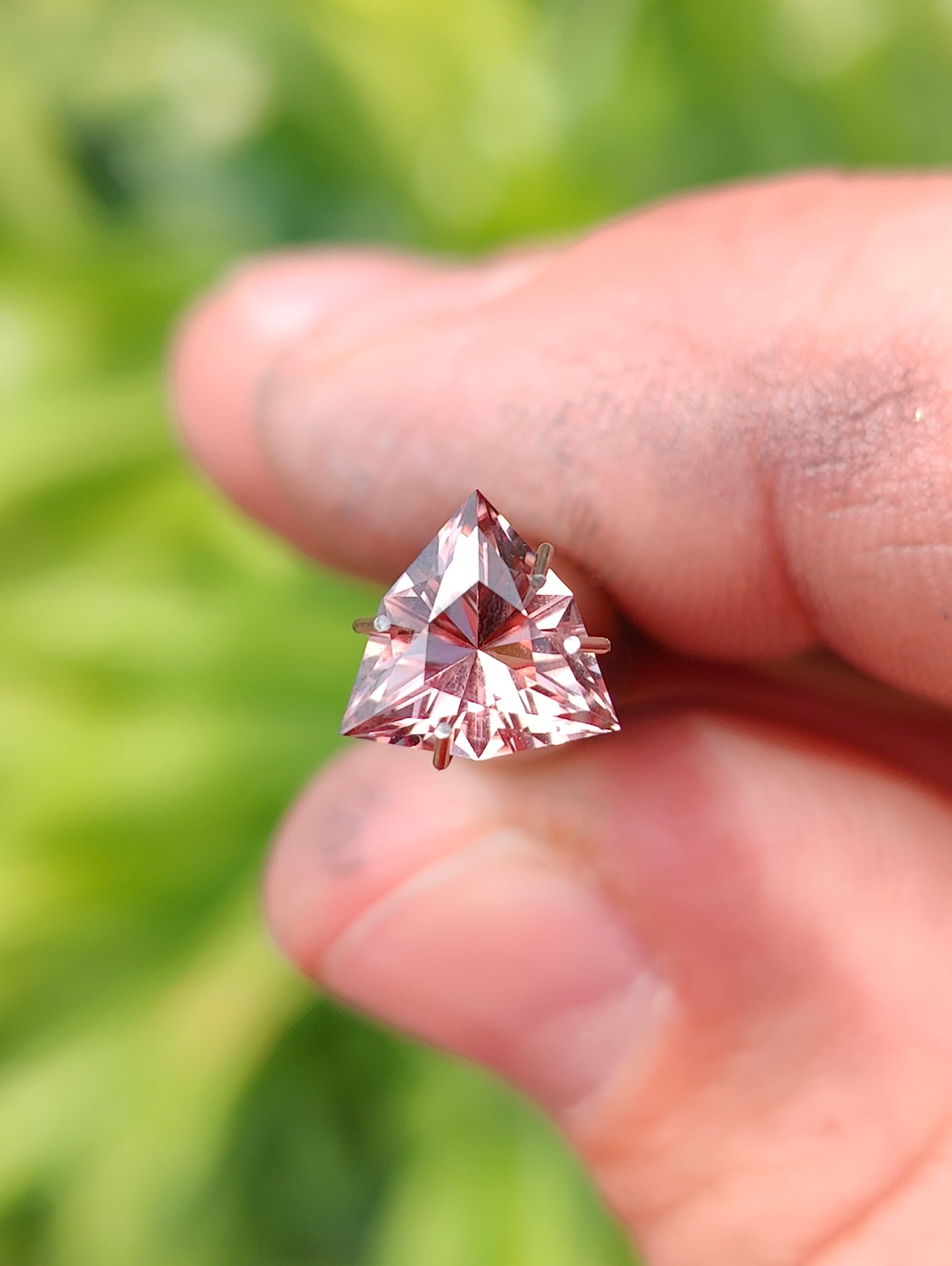 Tourmaline, 1.42cts., 8.1 mm., Trillion, Pink, Brazil, Natural