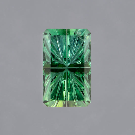 Tourmaline, 1.51 cts., 8.8x5.4 mm., Emerald Fantasy, Green, Brazil, Natural