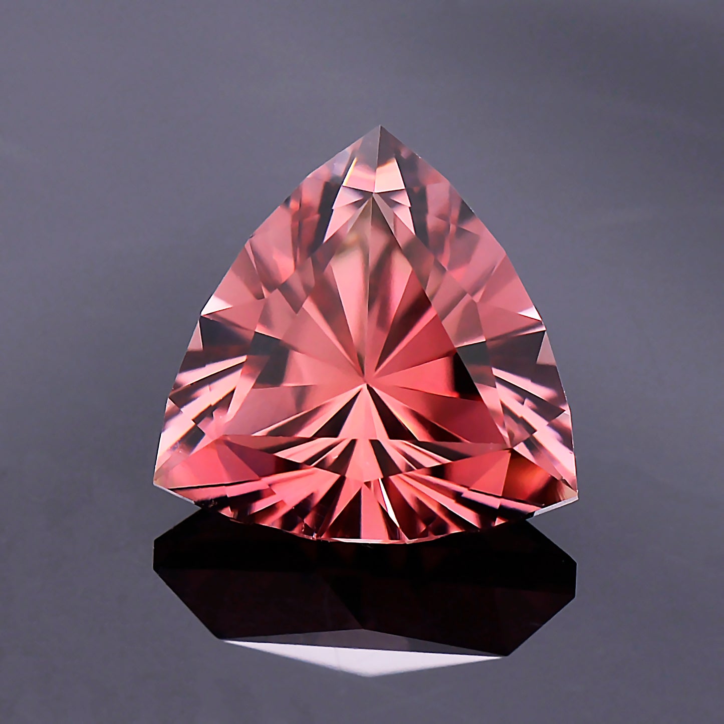 Tourmaline, 3.29 cts., 9.9 mm., Trillion, Pink, Nigeria, Natural