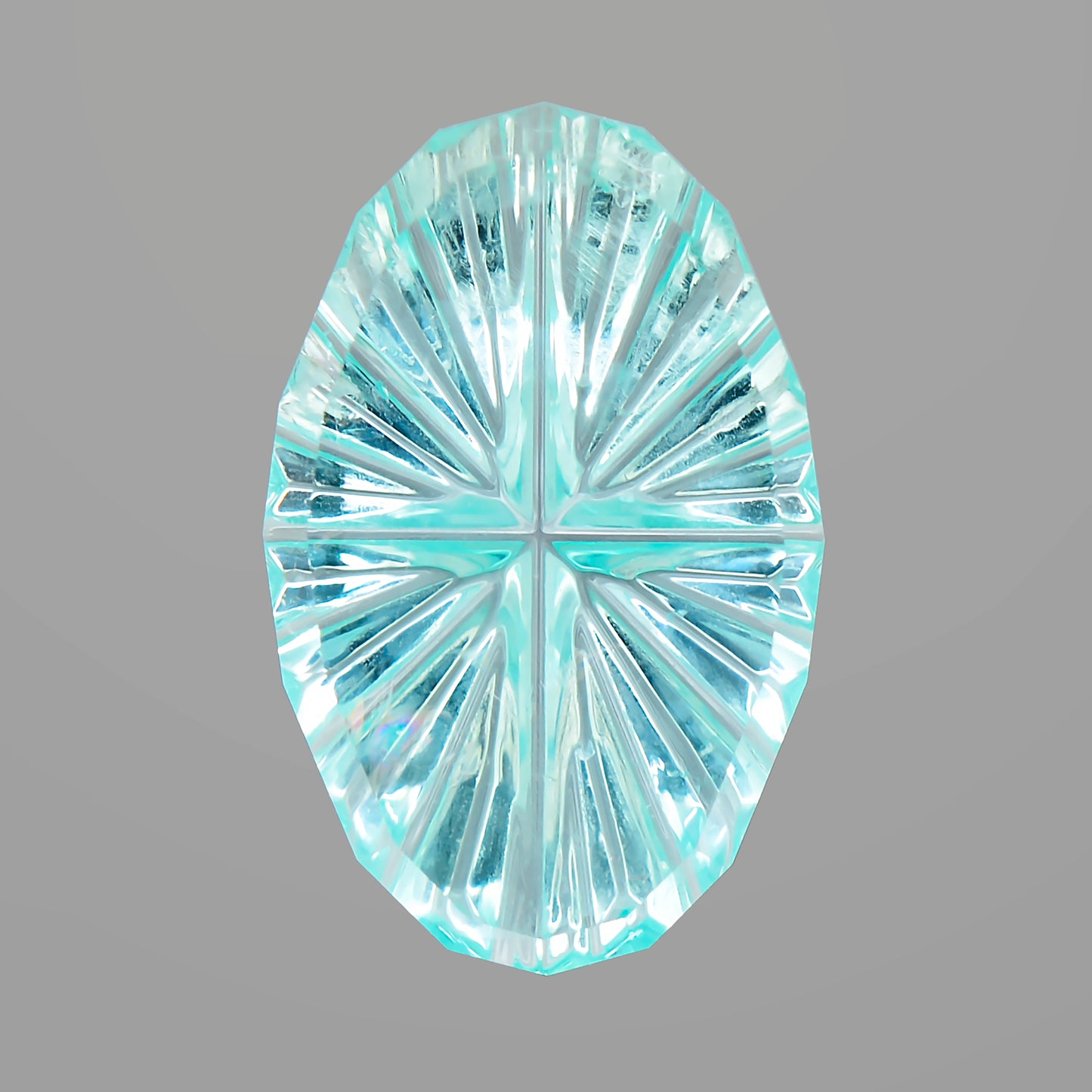 Paraiba Tourmaline, 0.73 cts., 9.4 x 6.0 mm, Fantasy Oval, Blue, Mozambique, Heated