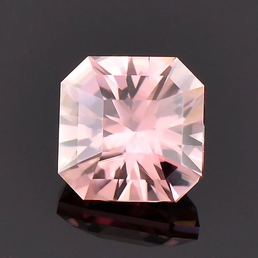 Zircon, 2.88 cts., 7.2x7.2 mm., Asscher Shape, Pink, Tanzania, Natural