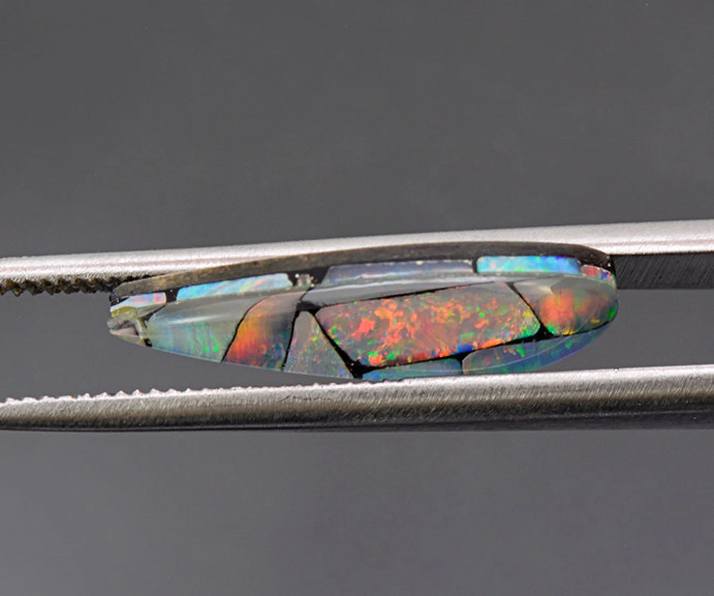 Fantastic Mosaic Opal Triplet Cabochon from Australia 5.09 cts.