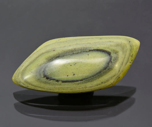 Lovely Green Banded Ricolite Cabochon from New Mexico 57.04 cts.