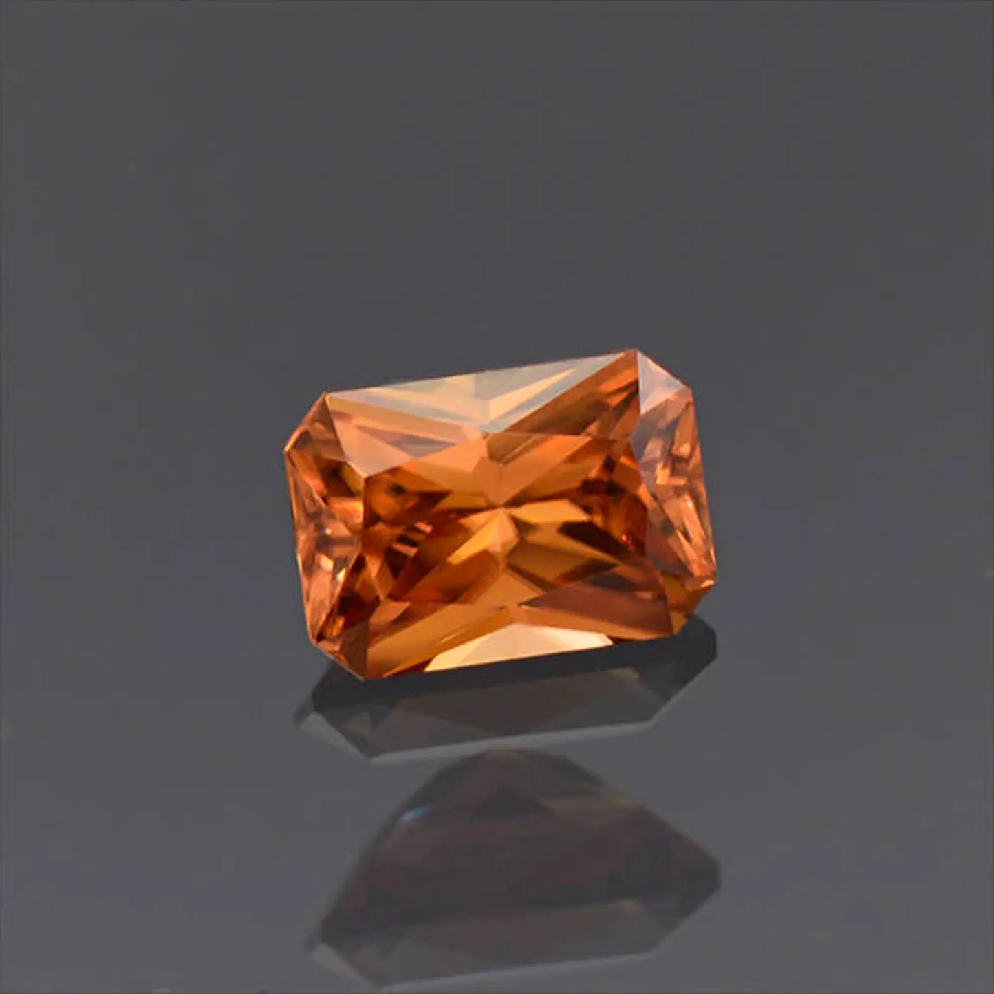 Beautiful Bright Orange Zircon Gemstone from Tanzania 1.87 cts.