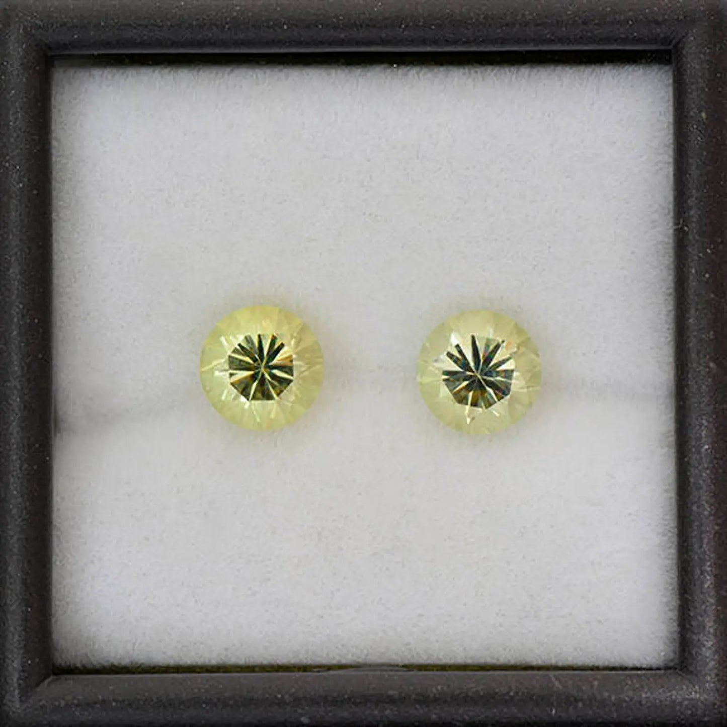 Excellent Light Yellow Green Chrysoberyl Gemstone Match Pair 2.26 tcw.