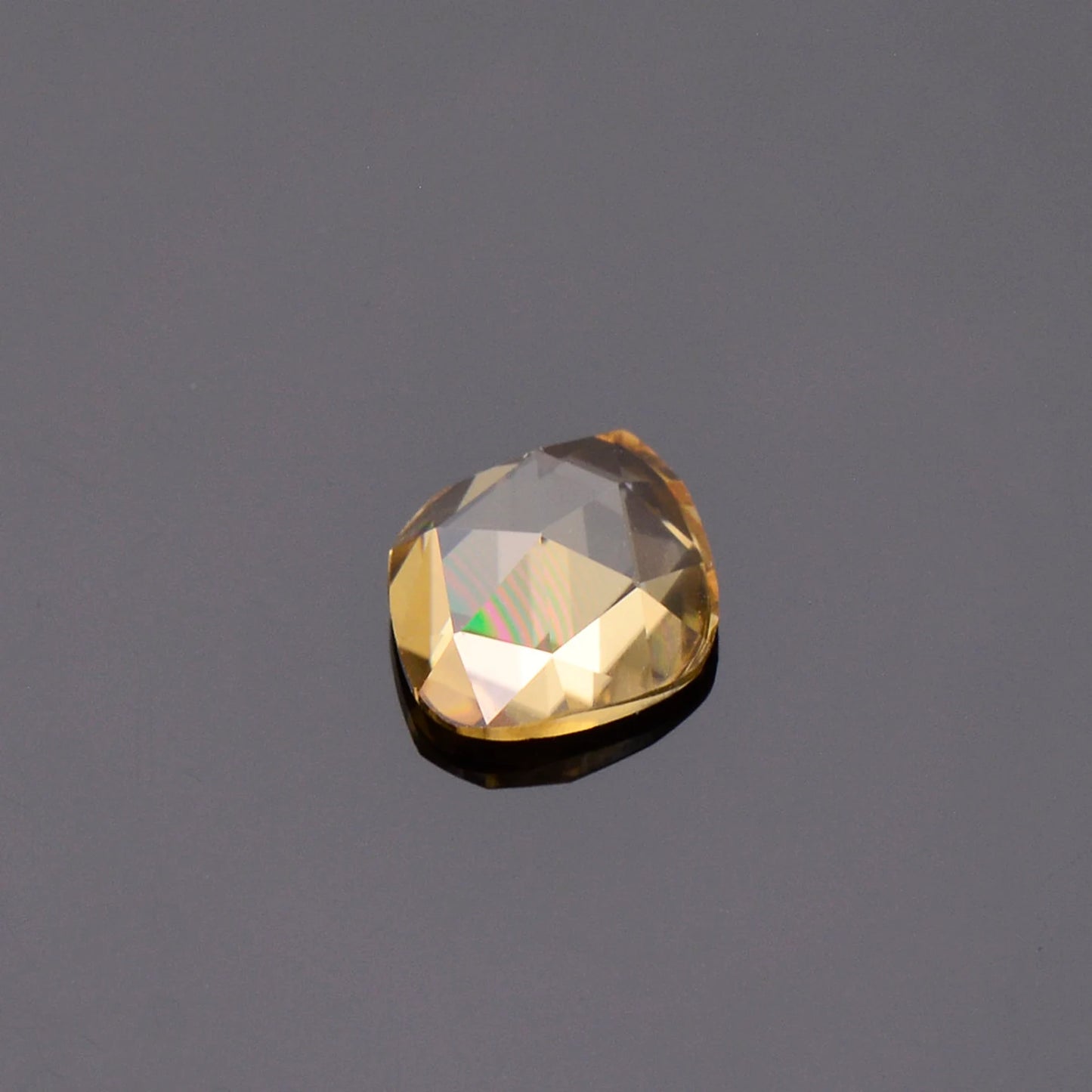 Brilliant Golden Yellow Zircon Gemstone from Tanzania, 2.16 cts., 9.0 x 7.5 mm., Rose Cut.