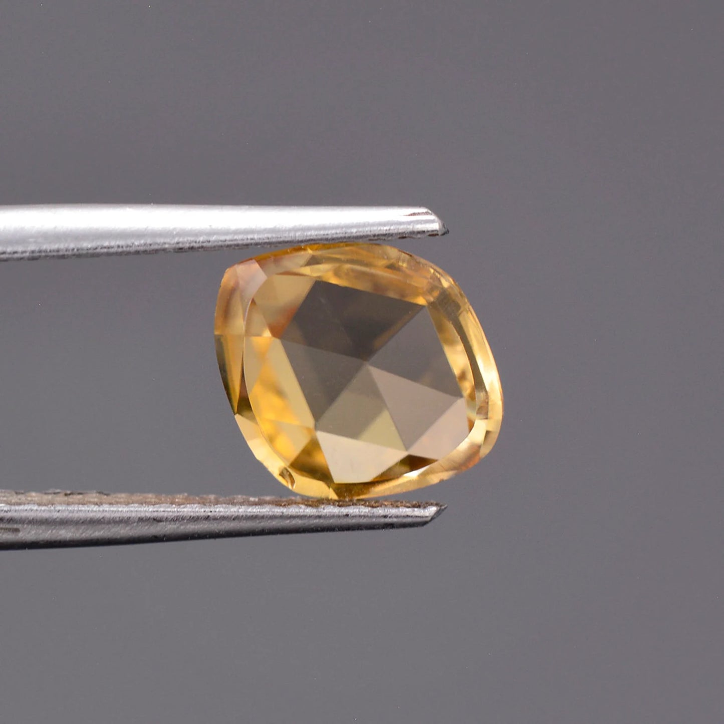 Brilliant Golden Yellow Zircon Gemstone from Tanzania, 2.16 cts., 9.0 x 7.5 mm., Rose Cut.