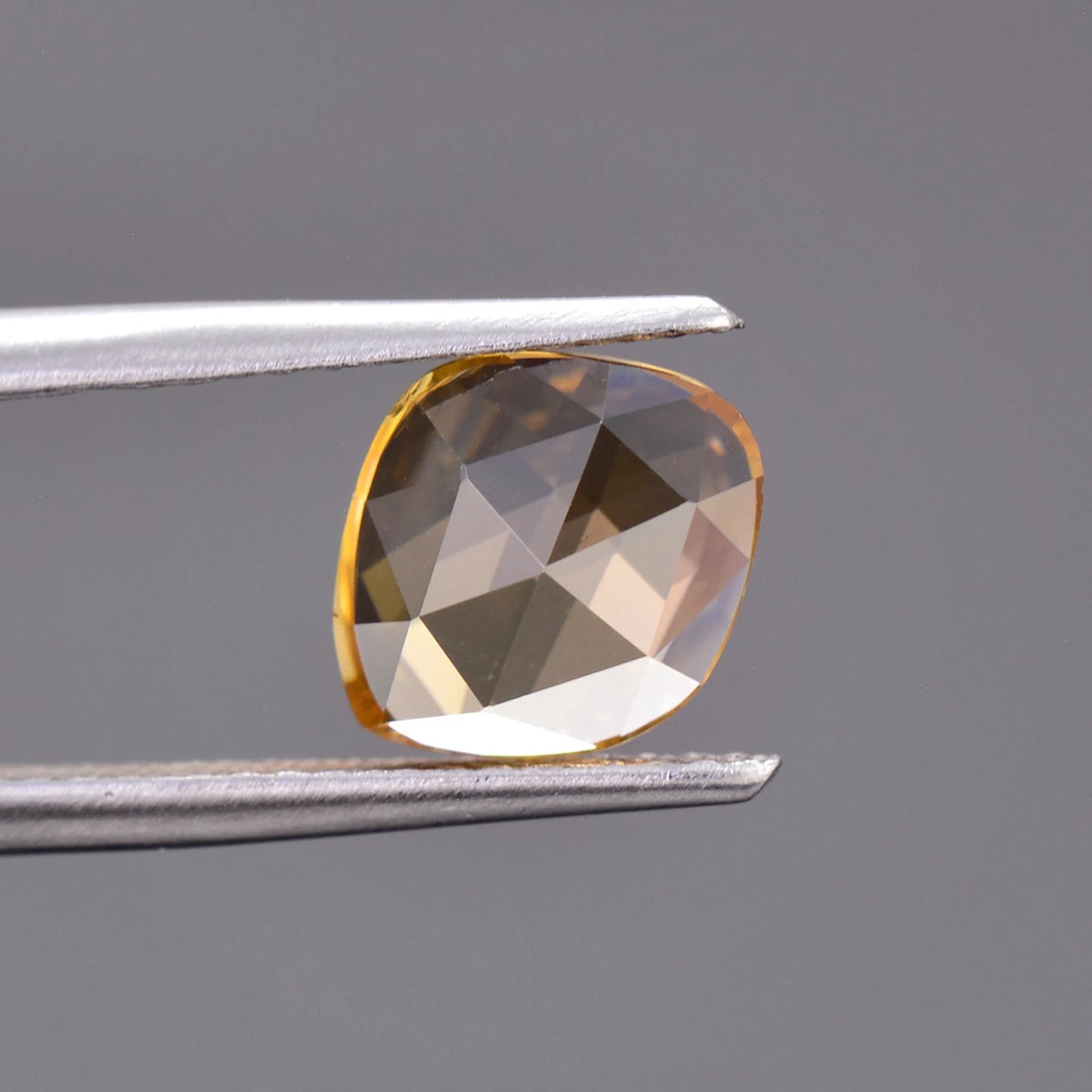 Brilliant Golden Yellow Zircon Gemstone from Tanzania, 2.16 cts., 9.0 x 7.5 mm., Rose Cut.