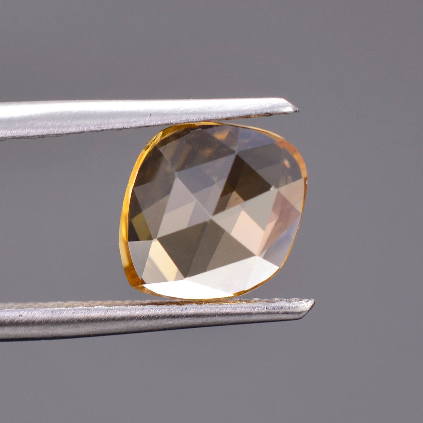 Brilliant Golden Yellow Zircon Gemstone from Tanzania, 2.16 cts., 9.0 x 7.5 mm., Rose Cut.