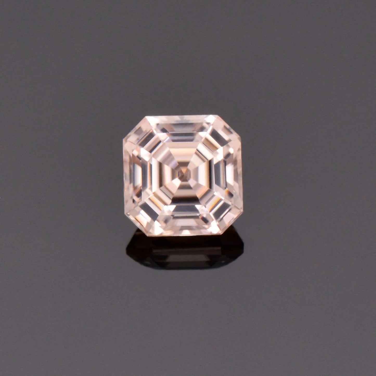 Stunning Champagne Zircon Gemstone from Tanzania, 1.84 cts., 6.2 mm., Asscher Cut