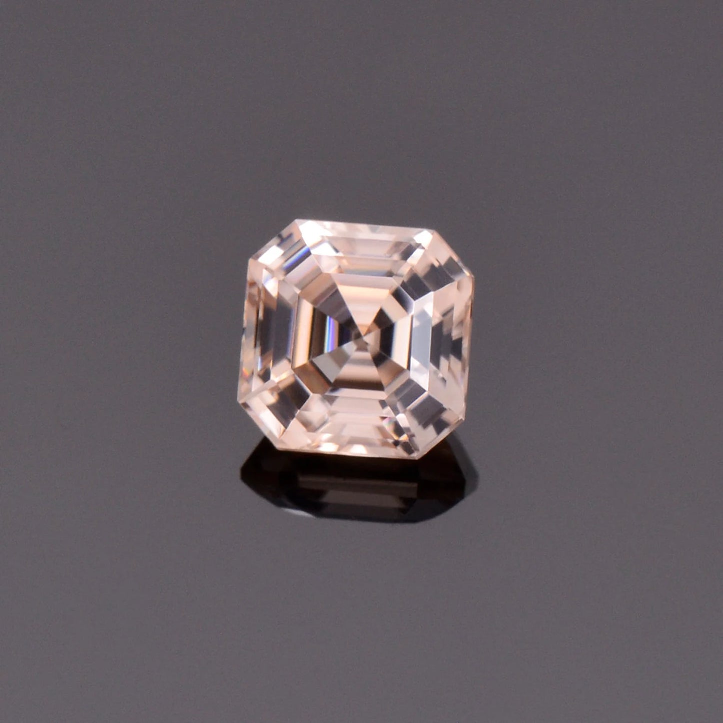 Stunning Champagne Zircon Gemstone from Tanzania, 1.84 cts., 6.2 mm., Asscher Cut