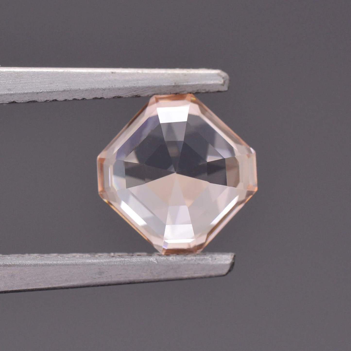 Stunning Champagne Zircon Gemstone from Tanzania, 1.84 cts., 6.2 mm., Asscher Cut