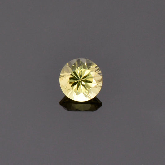 Beautiful Yellow Chrysoberyl Gemstone from Sri Lanka, 1.10 cts., 6.1 mm., Round Brilliant Cut