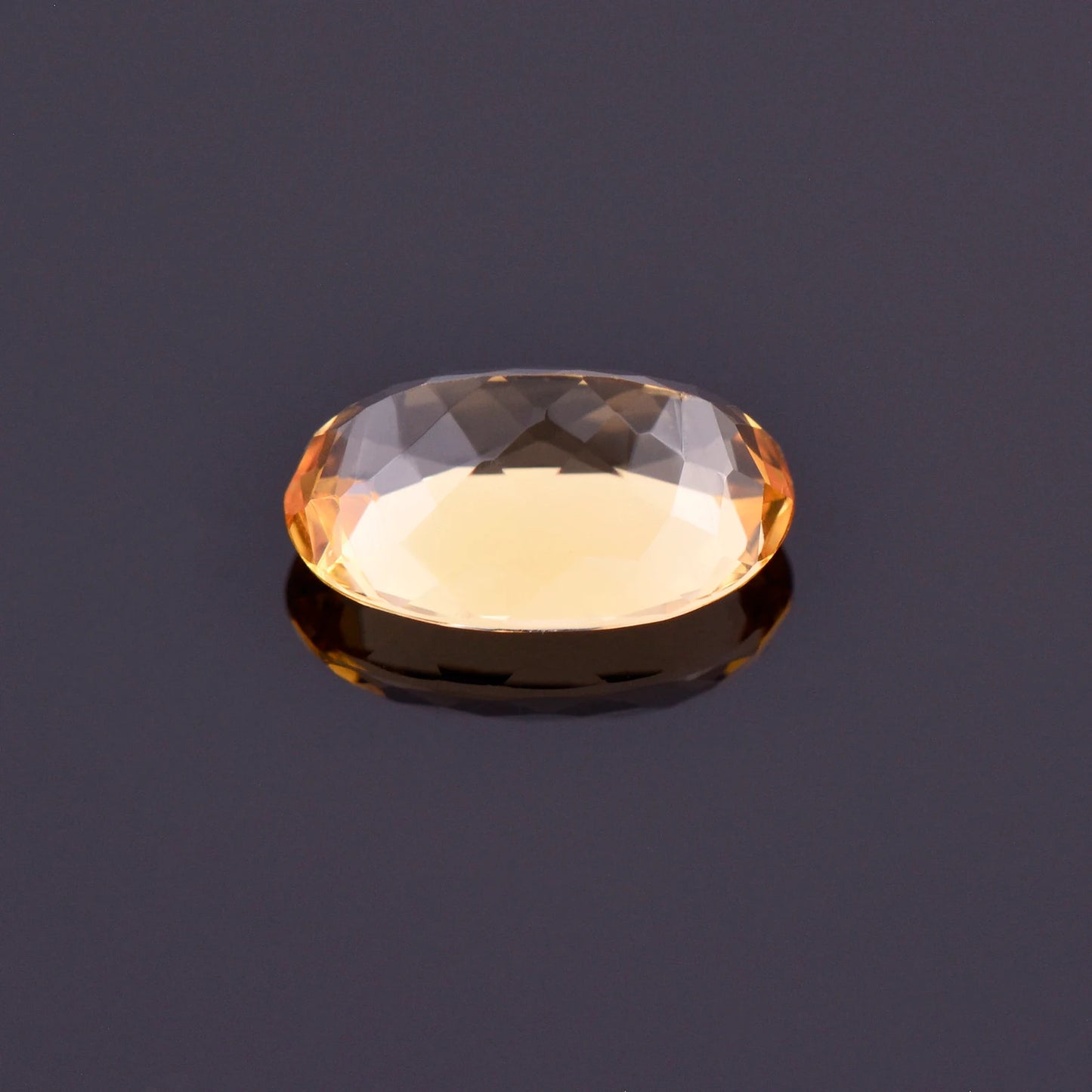 Beautiful Bright Yellow Orange Imperial Topaz Gemstone, 1.35 cts., 8.3x5.5 mm., Oval Shape