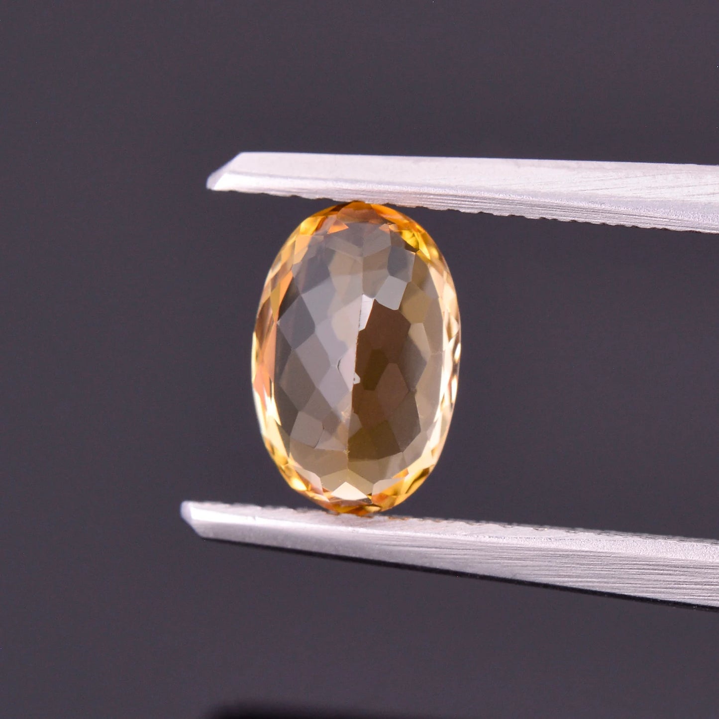 Beautiful Bright Yellow Orange Imperial Topaz Gemstone, 1.35 cts., 8.3x5.5 mm., Oval Shape