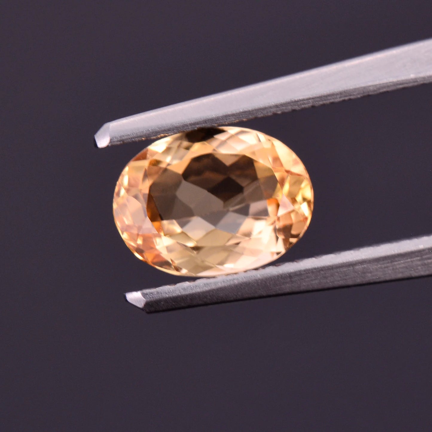 Lovely Bright Yellow Orange Imperial Topaz Gemstone, 1.62 cts., 8.6x6.4 mm., Oval Shape