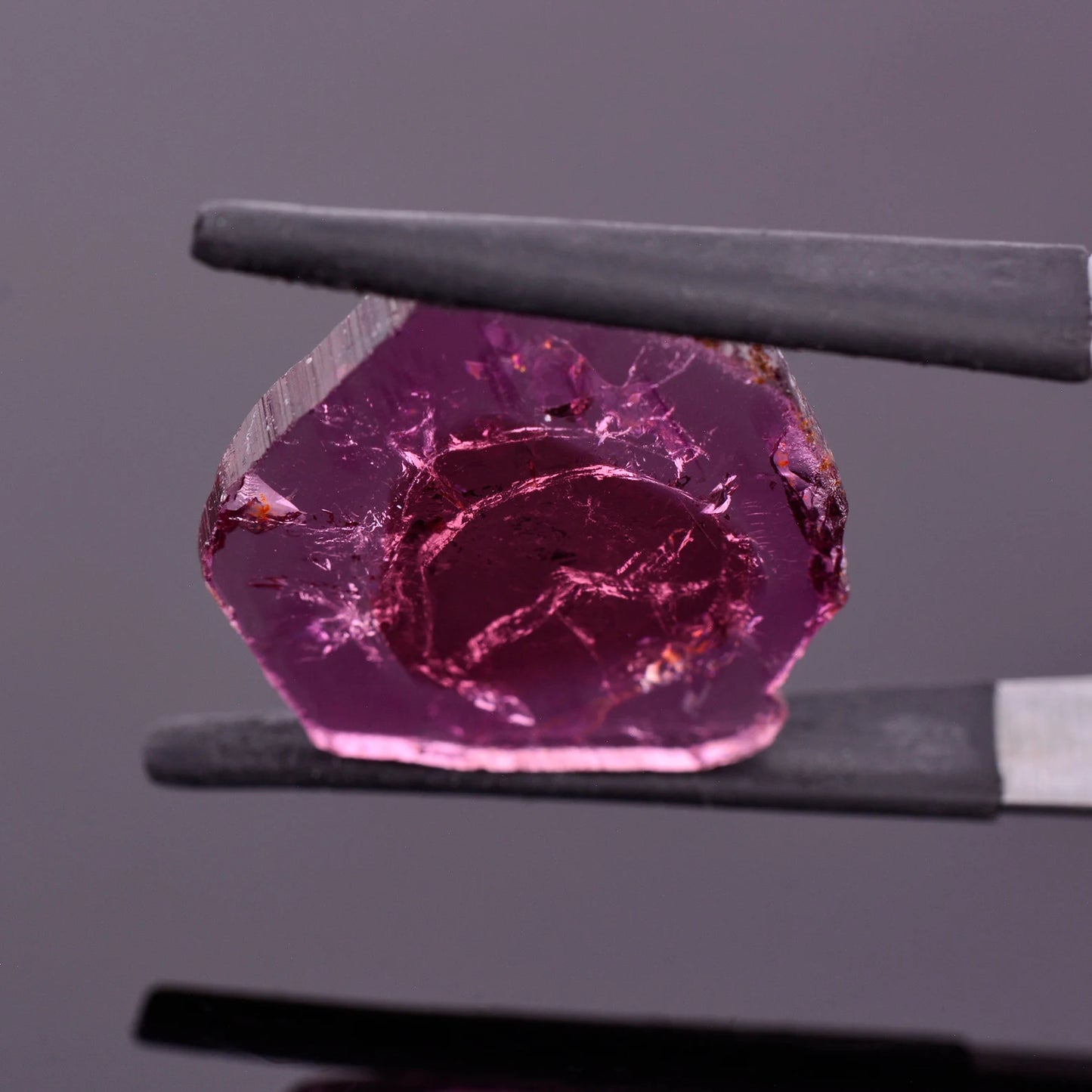 Lovely Natural Tourmaline Slice from Brazil, 15.62 cts., 23x22 mm., Polished Crystal Slice