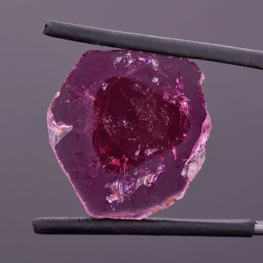 Lovely Natural Tourmaline Slice from Brazil, 15.62 cts., 23x22 mm., Polished Crystal Slice