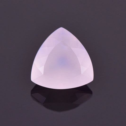 Lovely Purple Chalcedony Gemstone from Mexico, 4.51 cts., 11 mm., Trillion Shape