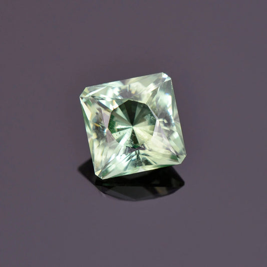 Beautiful Mint Green Apatite Gemstone from Madagascar, 3.70 cts., 8.7 mm., Brilliant Square Cut