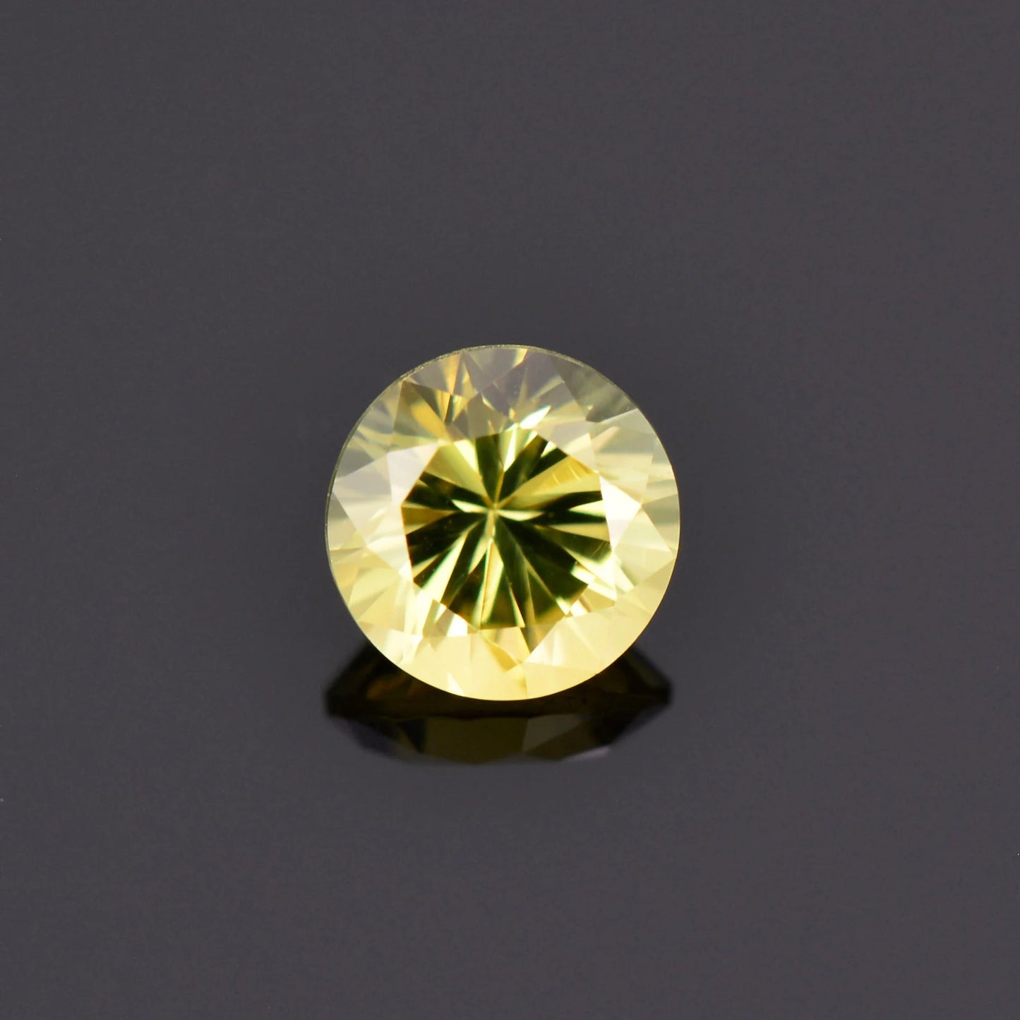 Stunning Yellow Chrysoberyl Gemstone from Sri Lanka, 1.12 cts., 6.2 mm., Round Brilliant Cut