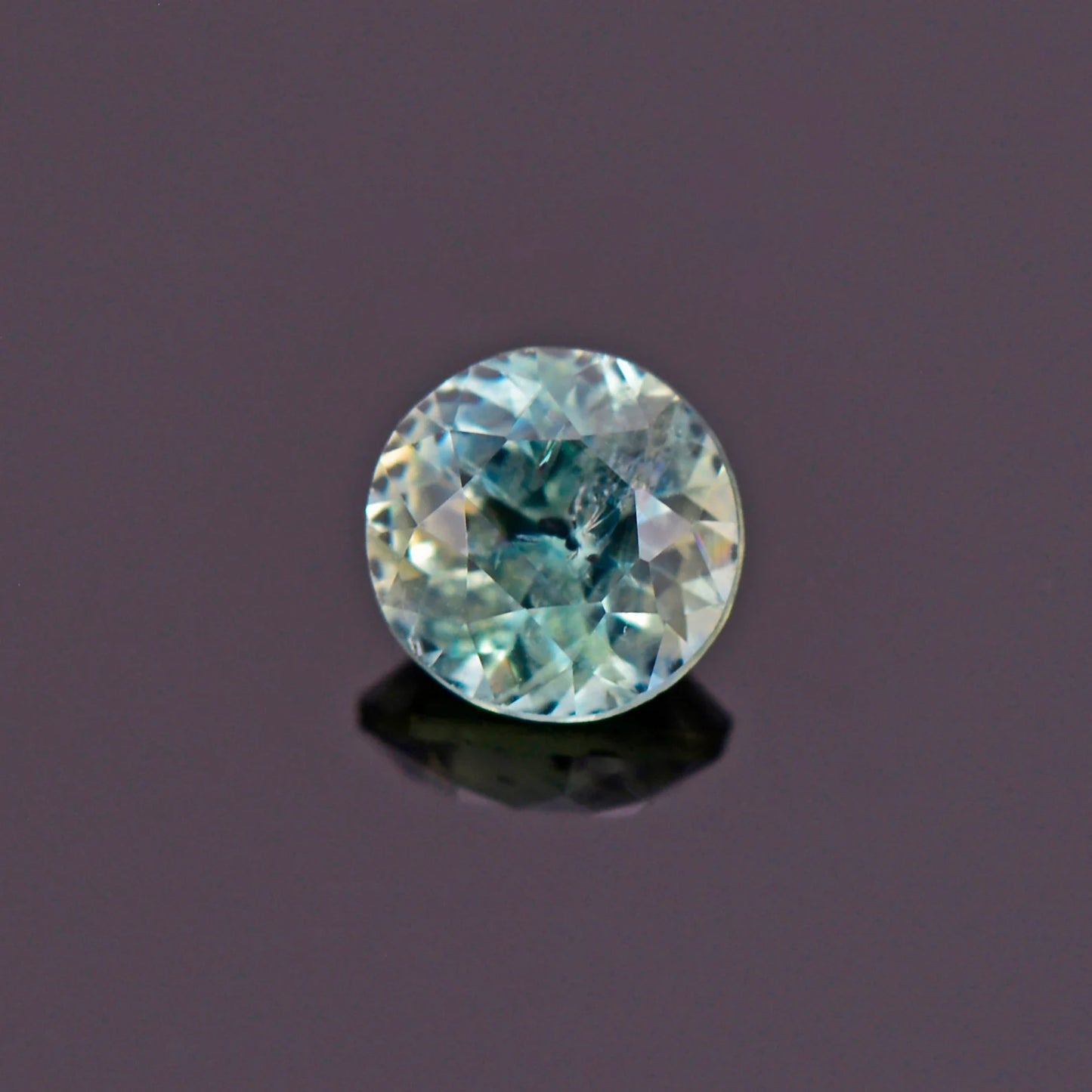 Lovely Sky Blue Sapphire Gemstone from Montana, 0.56 cts., 4.7 mm., Round Shape