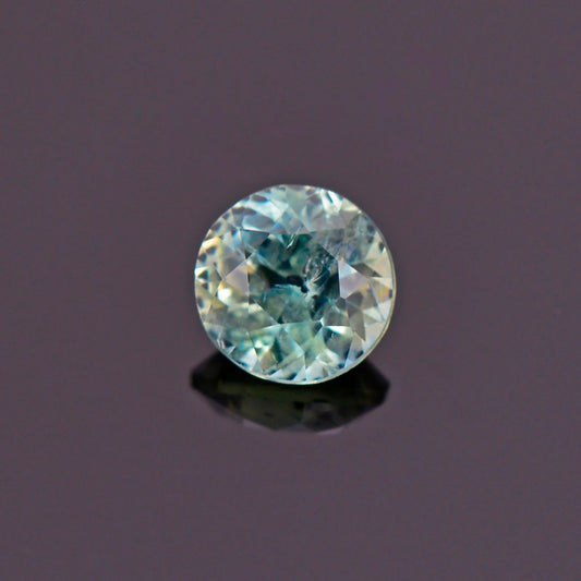 Lovely Sky Blue Sapphire Gemstone from Montana, 0.56 cts., 4.7 mm., Round Shape