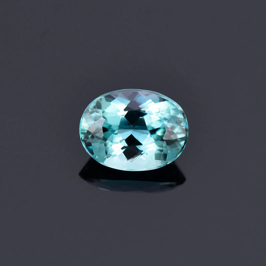 Beautiful Blue Indicolite Tourmaline Gemstone from Brazil, 1.30 cts., 8x6 mm., Oval Shape