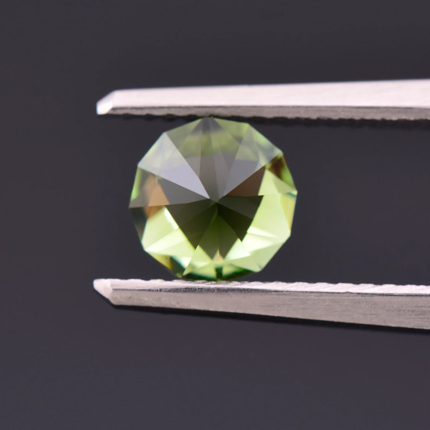 Beautiful Lime Green Tourmaline Gemstone, 1.03 cts., 6.3 mm., Custom Round Shape