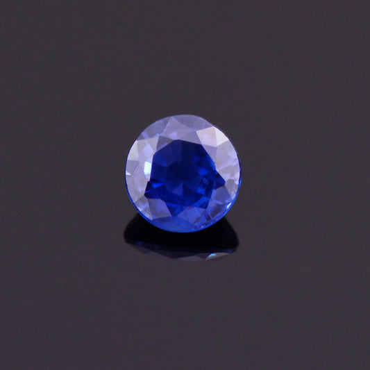 Gorgeous Blue Sapphire Gemstone from Sri Lanka, 0.38 cts., 4 mm., Round Shape