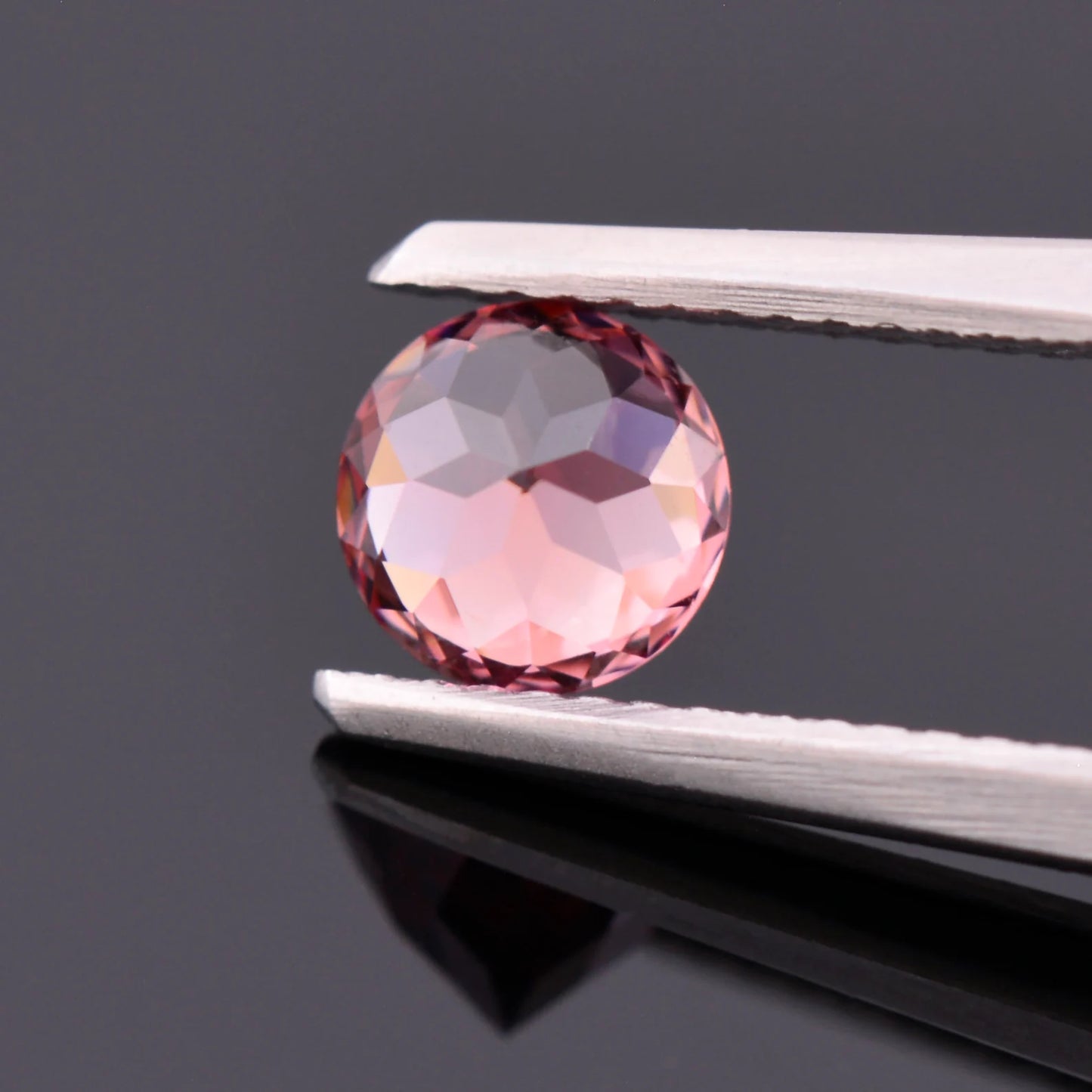 Beautiful Pink Zircon Gemstone from Tanzania, 1.35 cts., 6 mm., Round Shape