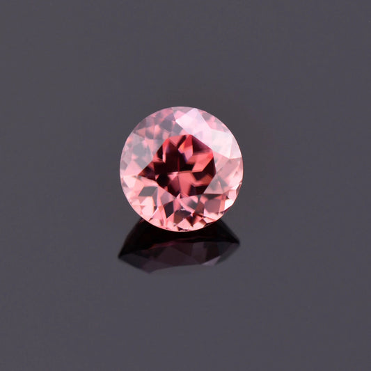 Beautiful Pink Zircon Gemstone from Tanzania, 1.35 cts., 6 mm., Round Shape