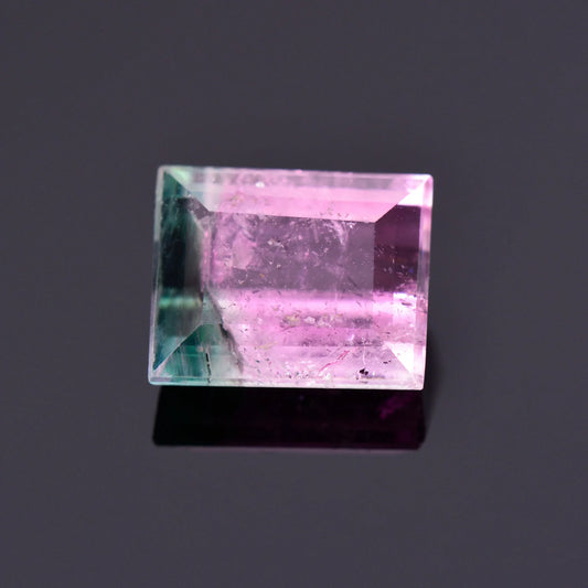 Beautiful Watermelon Tourmaline Gemstone from Brazil, 2.45 cts., 8.5x6.9mm., Baguette Shape