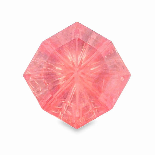 Rare Rhodochrosite Gemstone from Colorado, 0.85 cts., 5.5 mm., Fantasy Cut Cushion Shape