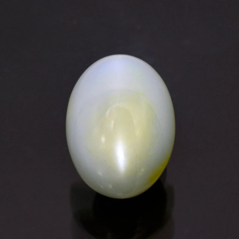 Excellent Blue Green Moonstone Cats Eye Cabochon from India 18.24 cts.