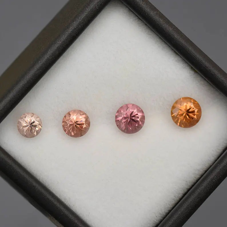 Gorgeous Multi Color Zircon Gemstone Set from Tanzania 2.50 tcw.