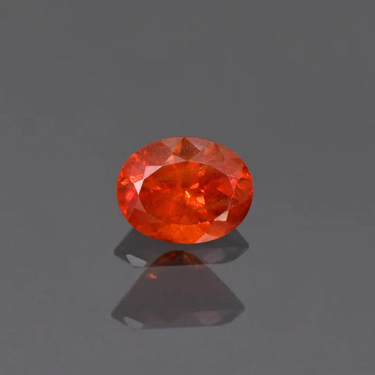 Fantastic Large Rare Orange Triplite Gemstone from Pakistan 2.41 cts., 9x7 mm., Oval Shape