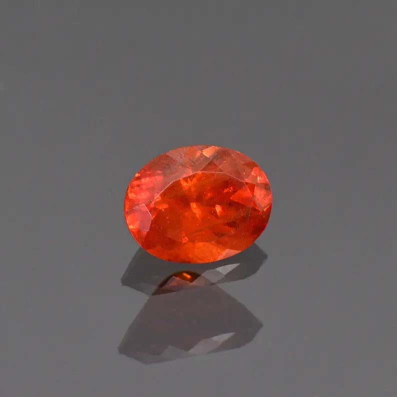 Fantastic Large Rare Orange Triplite Gemstone from Pakistan 2.41 cts., 9x7 mm., Oval Shape