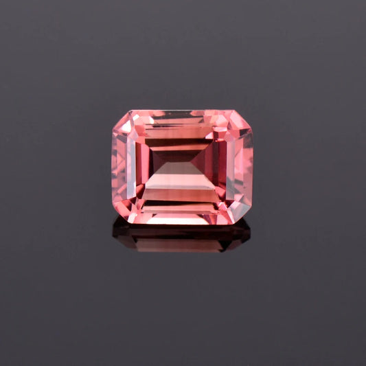 Gorgeous Pink Tourmaline Gemstone from Mozambique, 3.88 cts., 10x8 mm., Emerald Shape