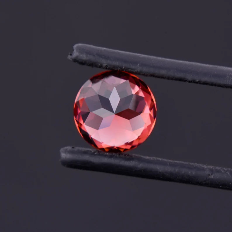 Stunning Peachy Rose Zircon Gemstone from Tanzania, 3.70 cts., 8.5 mm., Round Shape