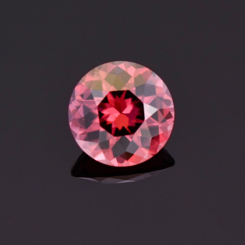 Stunning Rosy Pink Zircon Gemstone from Tanzania, 2.21 cts., 7.5 mm., Round Shape