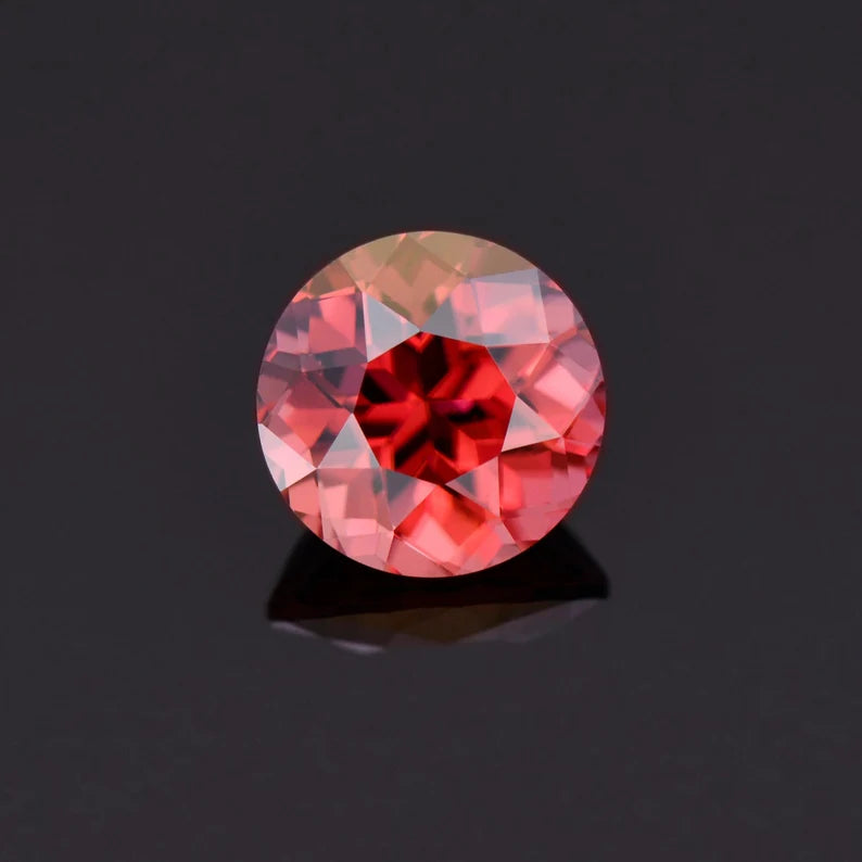 Gorgeous Rosy Pink Zircon Gemstone from Tanzania, 2.65 cts., 7.5 mm., Round Shape