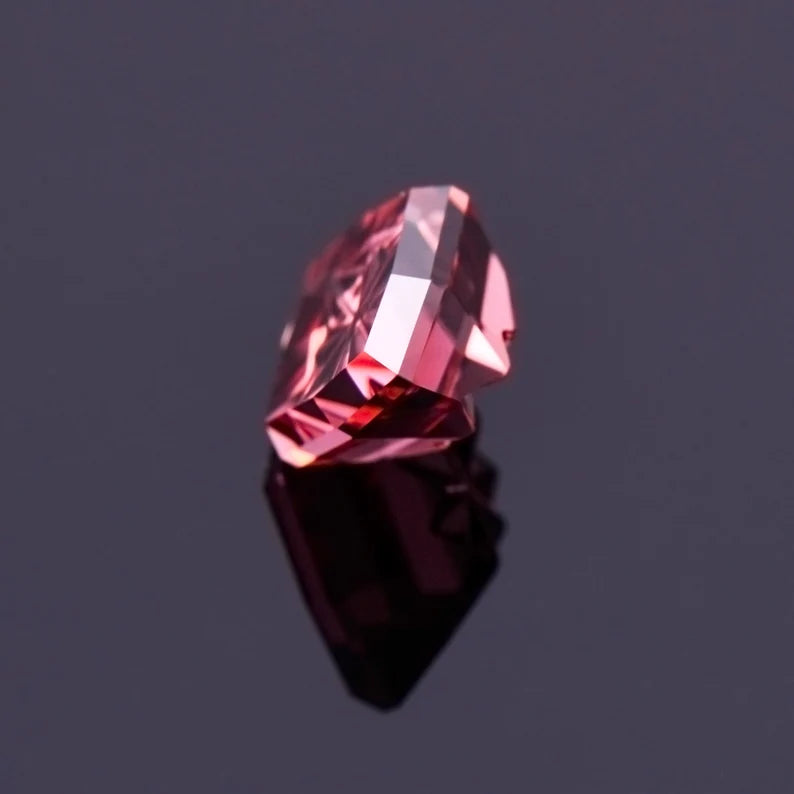 Exquisite Pink Zircon Gemstone from Tanzania, 5.99 cts., 13x10 mm., Fantasy Cut Diamond Marquise Shape