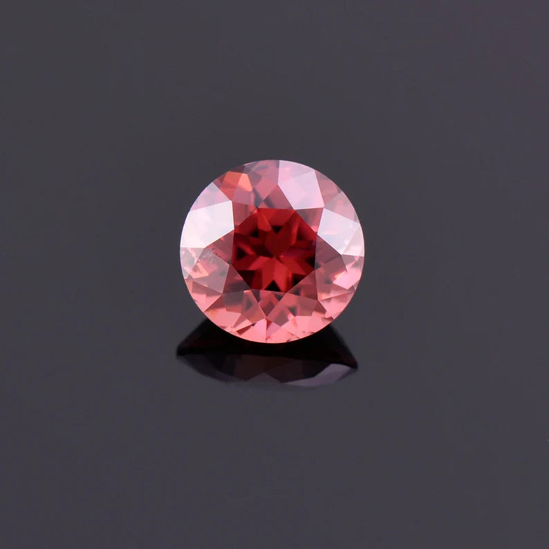 Fabulous Rosy Pink Zircon Gemstone from Tanzania, 1.97 cts., 7 mm., Round Shape