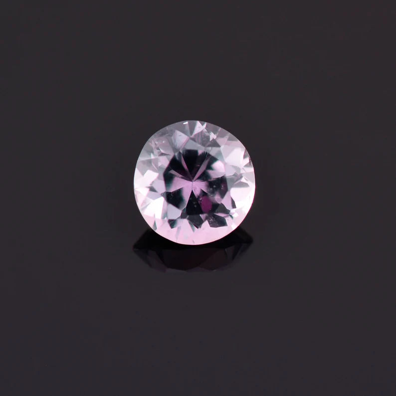 Rare Pink Color Shift Sapphire Gemstone from Montana 0.87 cts., 5.5 mm., Round Shape