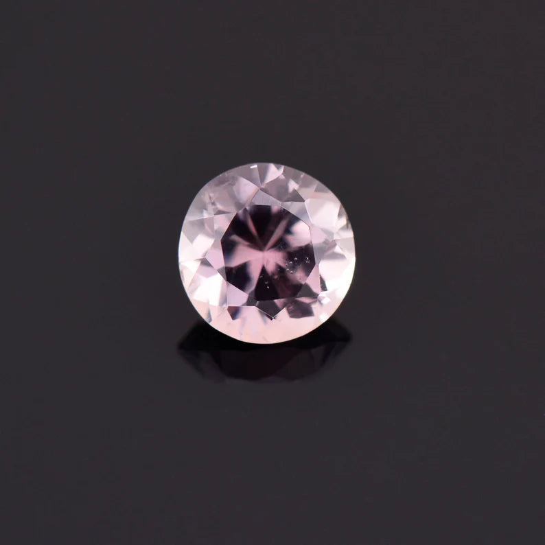 Rare Pink Color Shift Sapphire Gemstone from Montana 0.87 cts., 5.5 mm., Round Shape