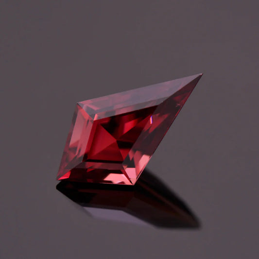 Stunning Red Zircon Gemstone from Tanzania, 2.76 cts., 13x7 mm., Kite Shape