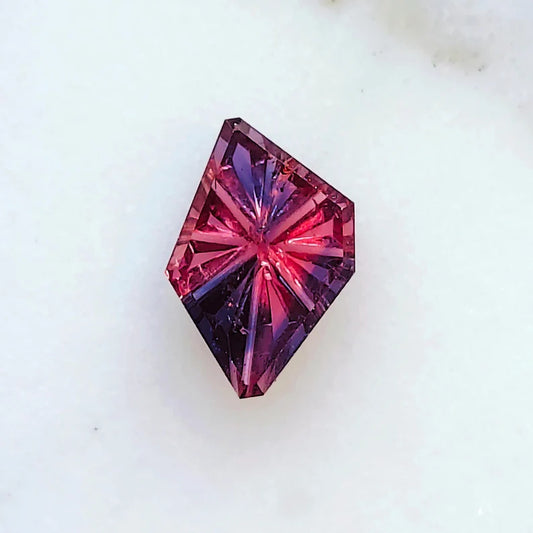 Gorgeous Winza Sapphire Ruby Gemstone from Tanzania, 0.86 cts., 8.4x5.7 mm., Fantasy Cut Freeform Shape