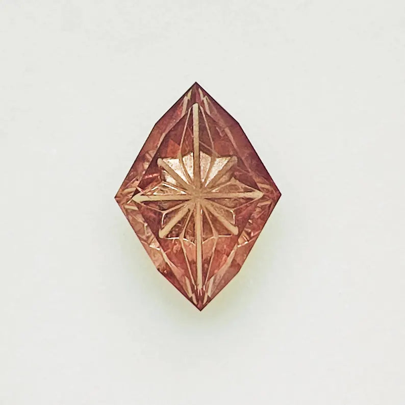 Beautiful Dragon Garnet Gemstone from Tanzania, 1.35 cts., 9x7 mm., Fantasy Cut Marquise Shape