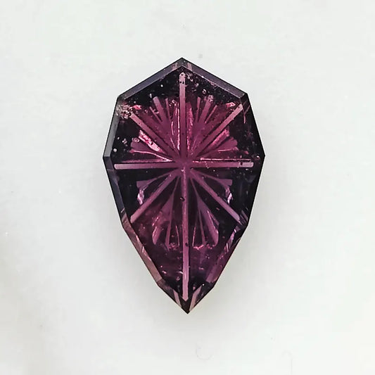 Pretty Purple Sapphire Gemstone from Tanzania, 1.97 cts., 11x7 mm., Fantasy Cut Pear Shape